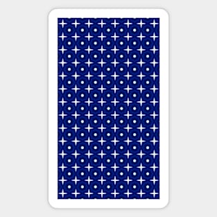 Form & Function Blue Geometric Pattern Magnet